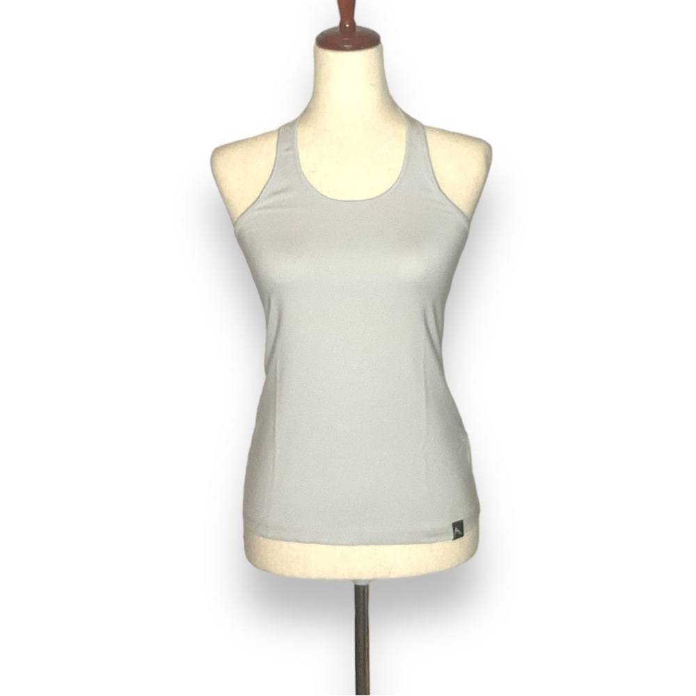 NEW Rokwolf Lunar Rock Grey Racerback Stretch Athletic Tank Top Size XSmall